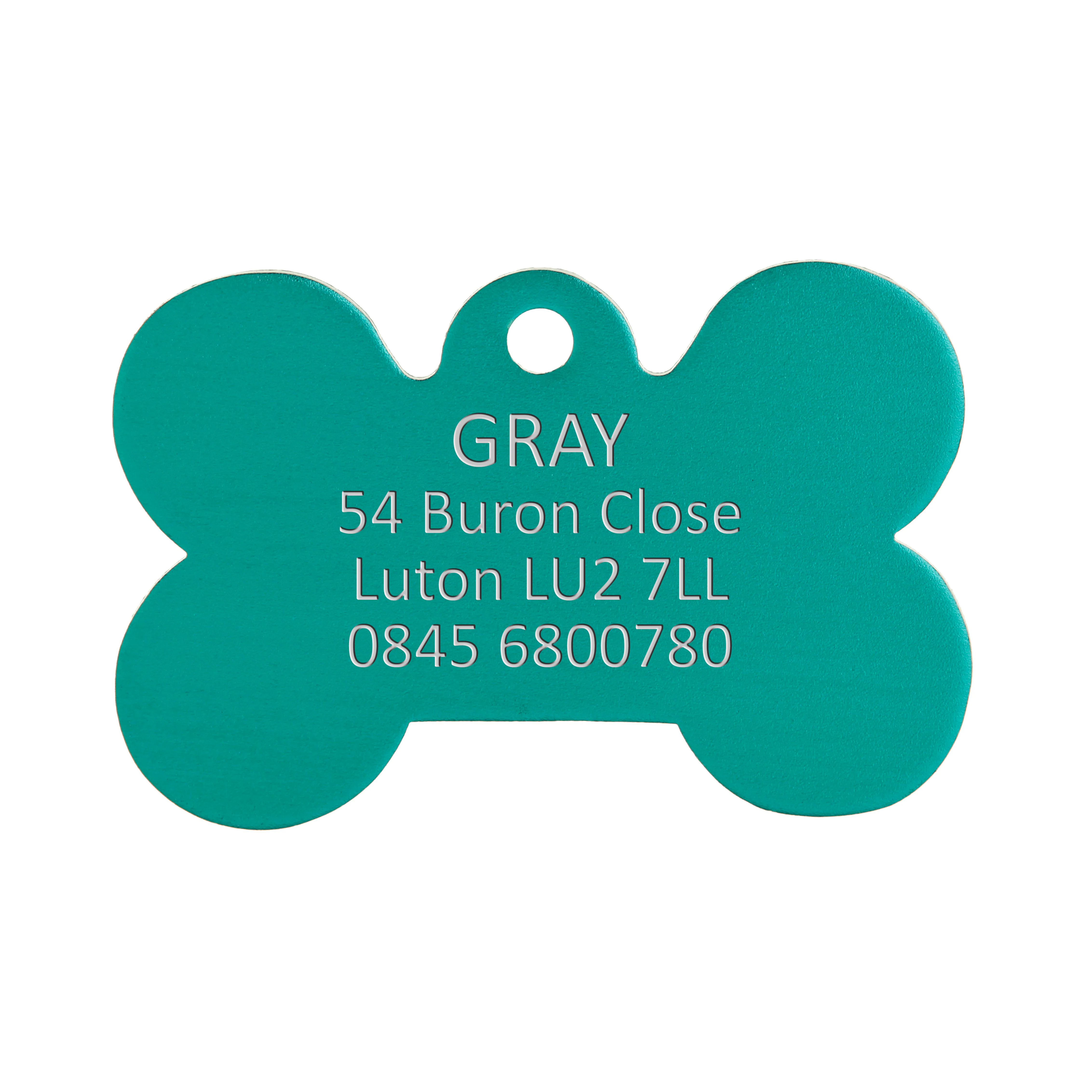 Aluminium Green Bone Pet Tag - Image 3