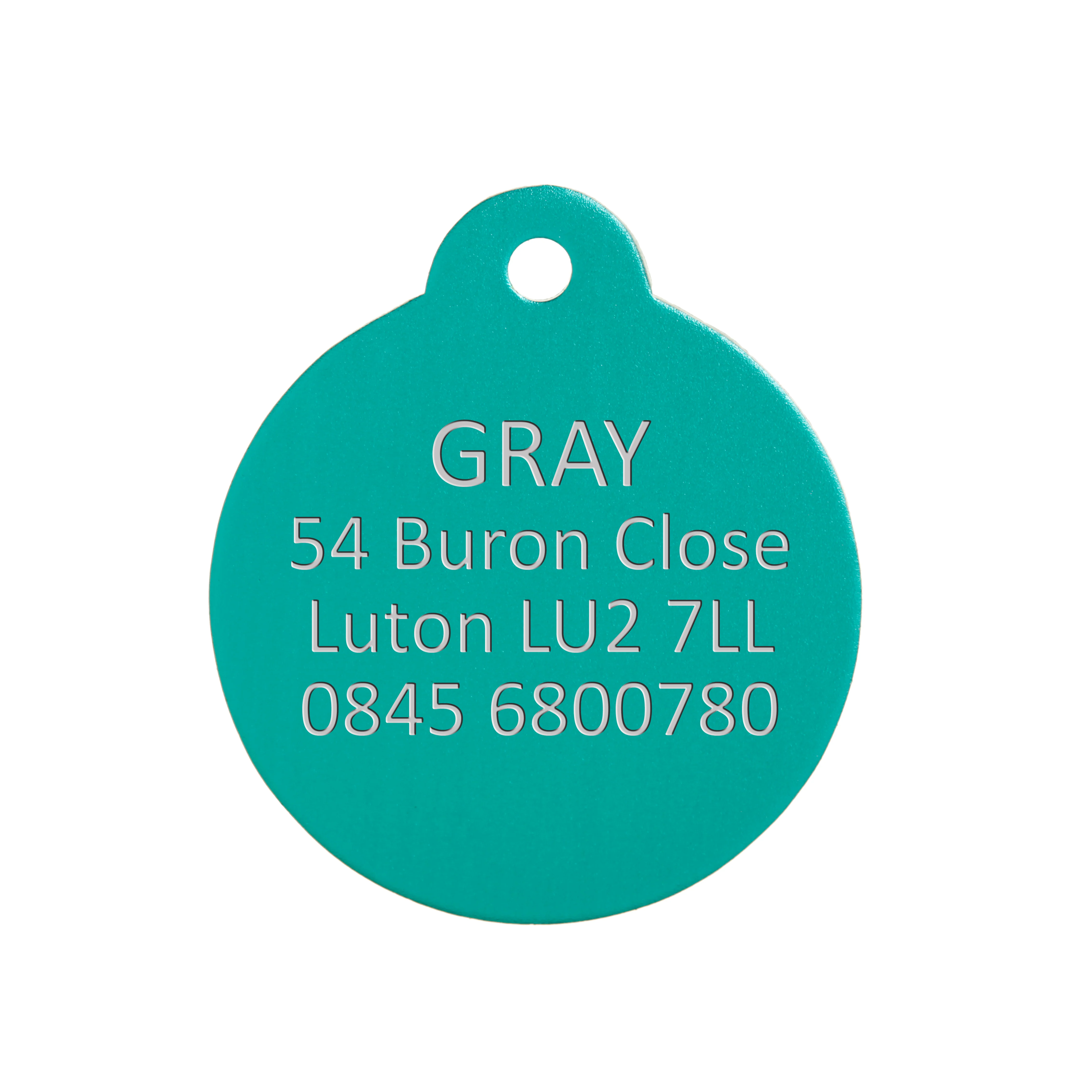 Aluminium Green Disc Pet Tag - Image 3