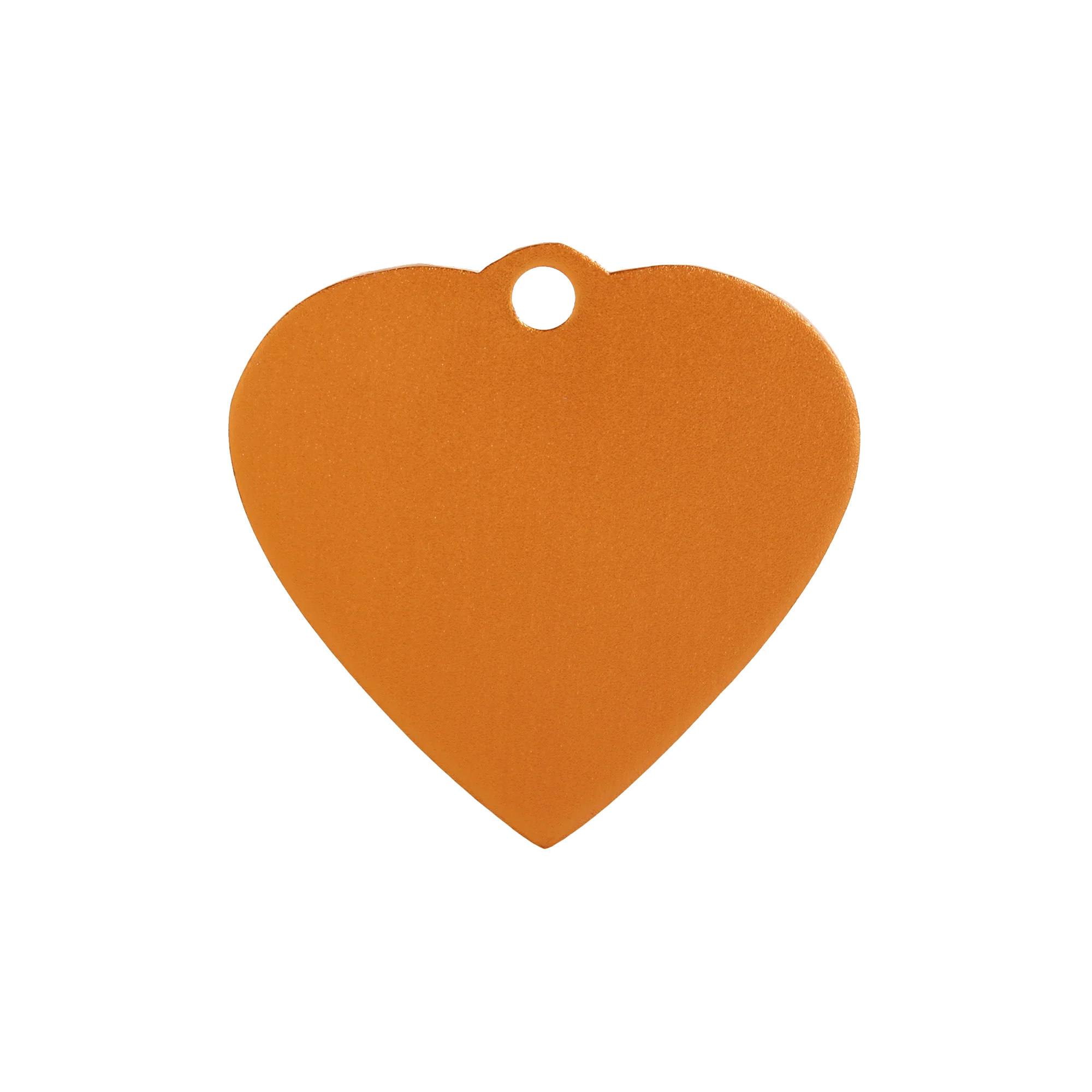 Aluminium Orange Heart Pet Tag - Image 2