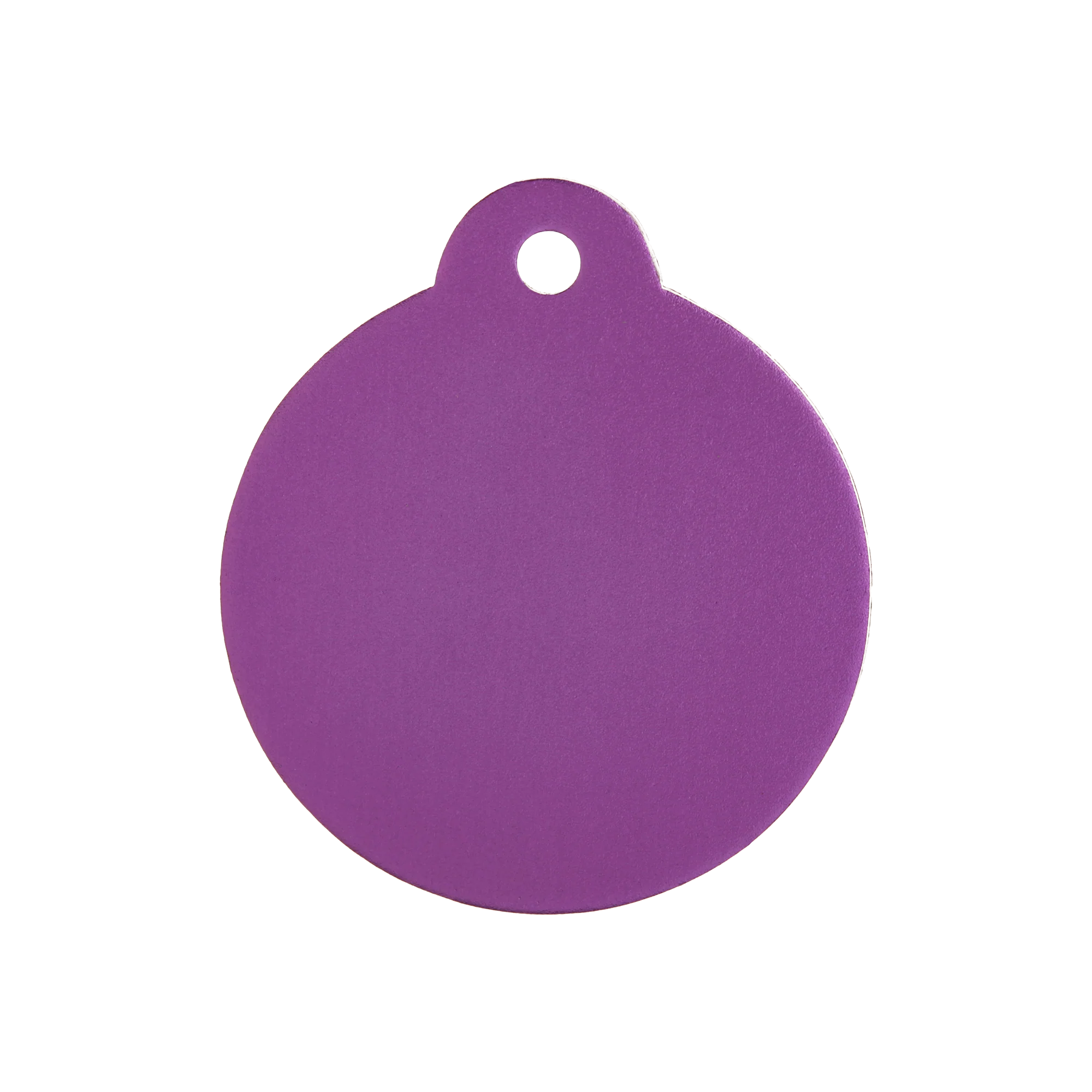 Aluminium Purple Disc Pet Tag - Image 2
