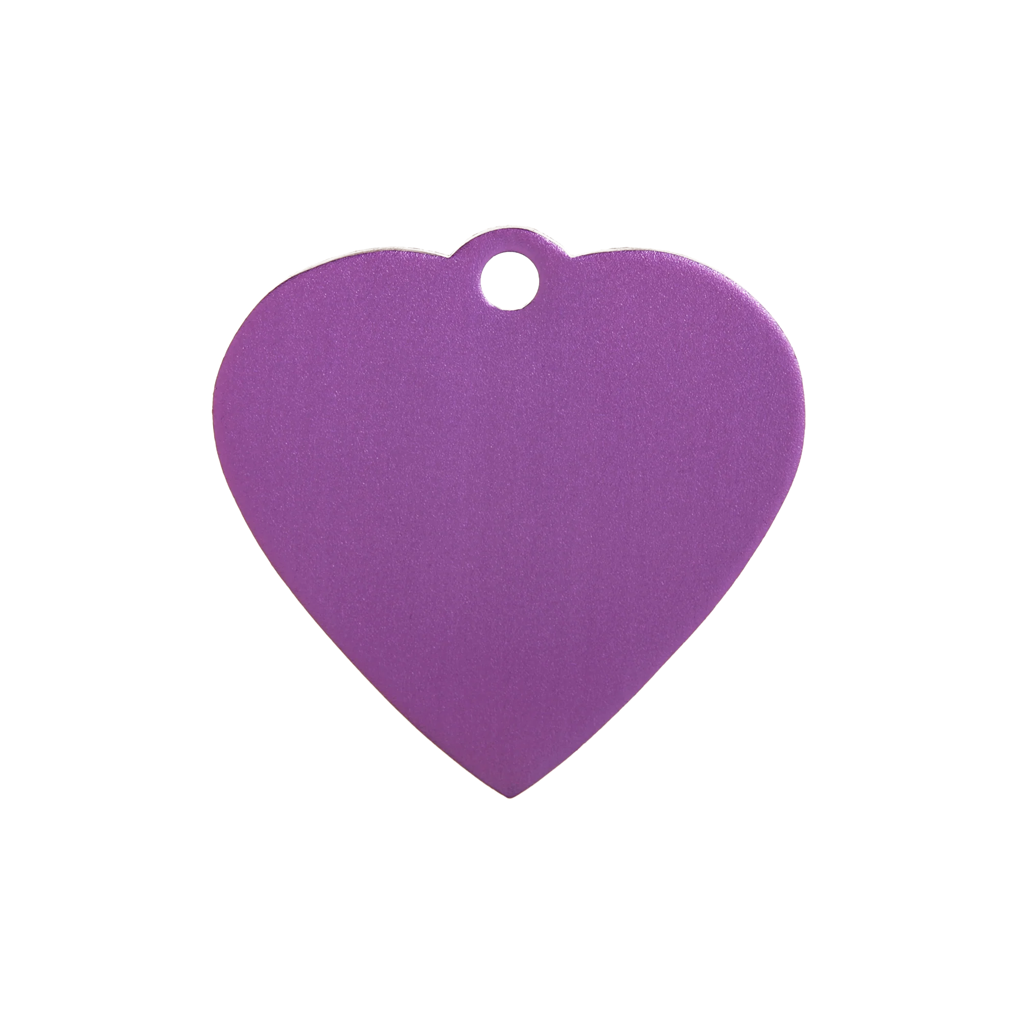 Aluminium Purple Heart Pet Tag