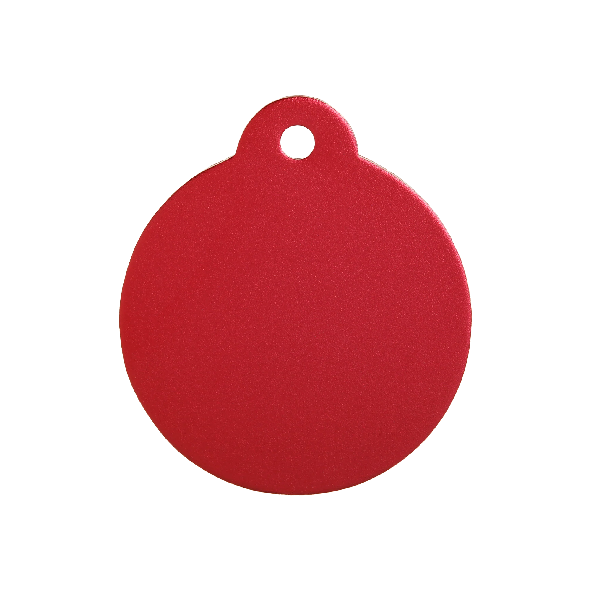 Aluminium Red Disc Pet Tag