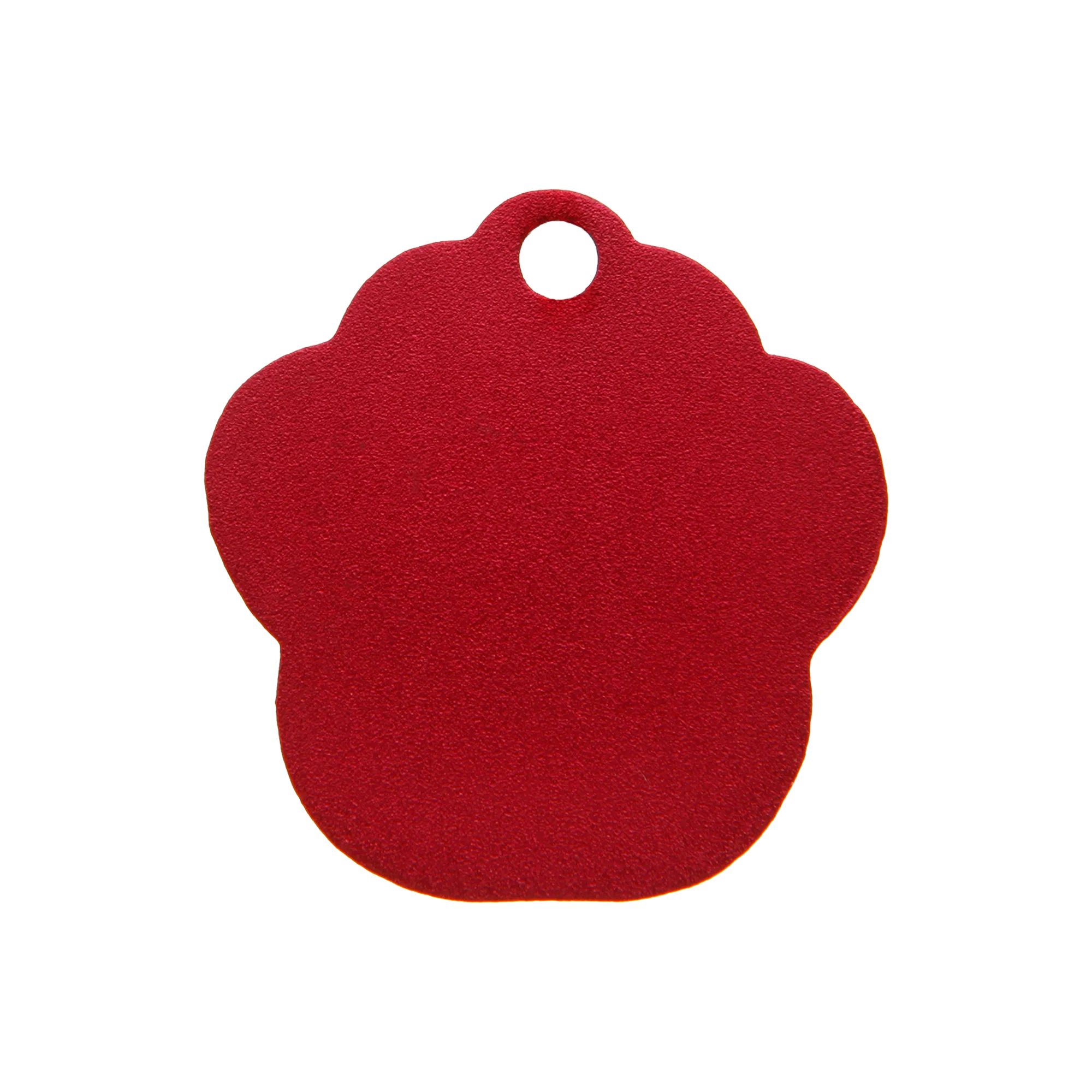 Red Aluminium Paw Pet Tag - Image 2
