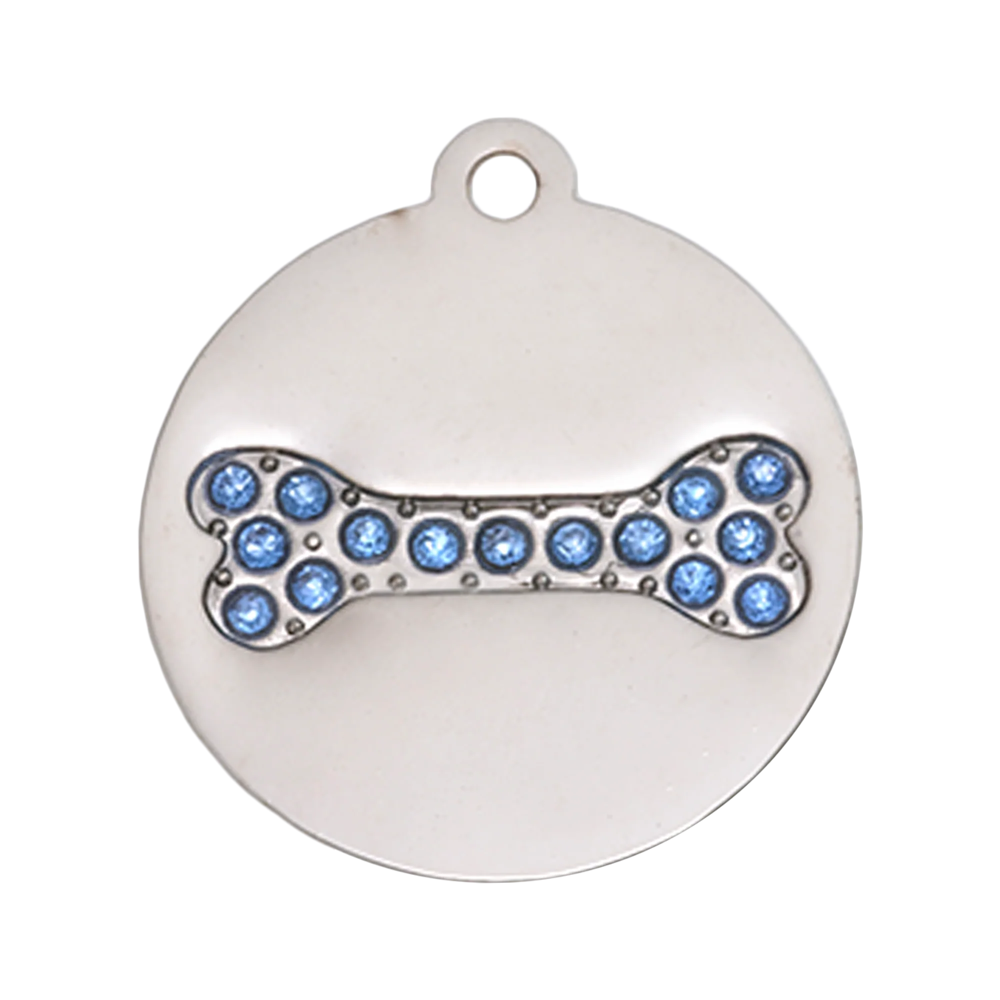 Bailey Bling Round Pet Tag – Chic Sparkle, Compact Strength