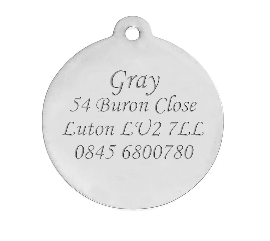 Bailey Bling Round Pet Tag – Chic Sparkle, Compact Strength - Image 3