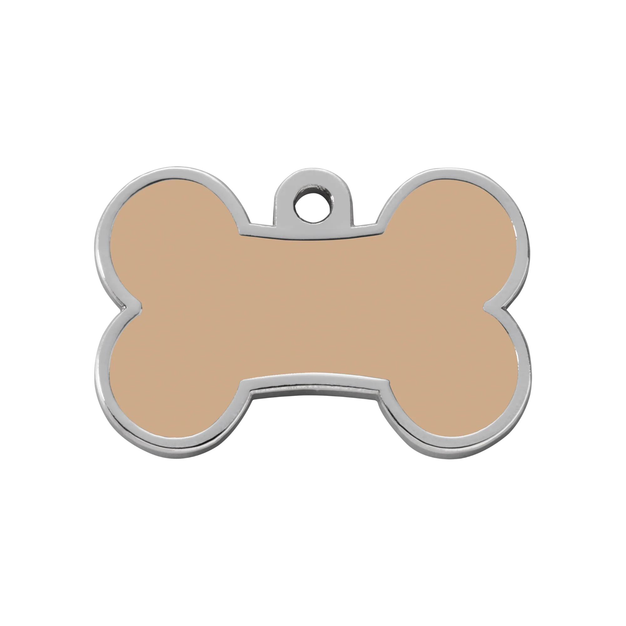 Beige Bone Pet ID Tag