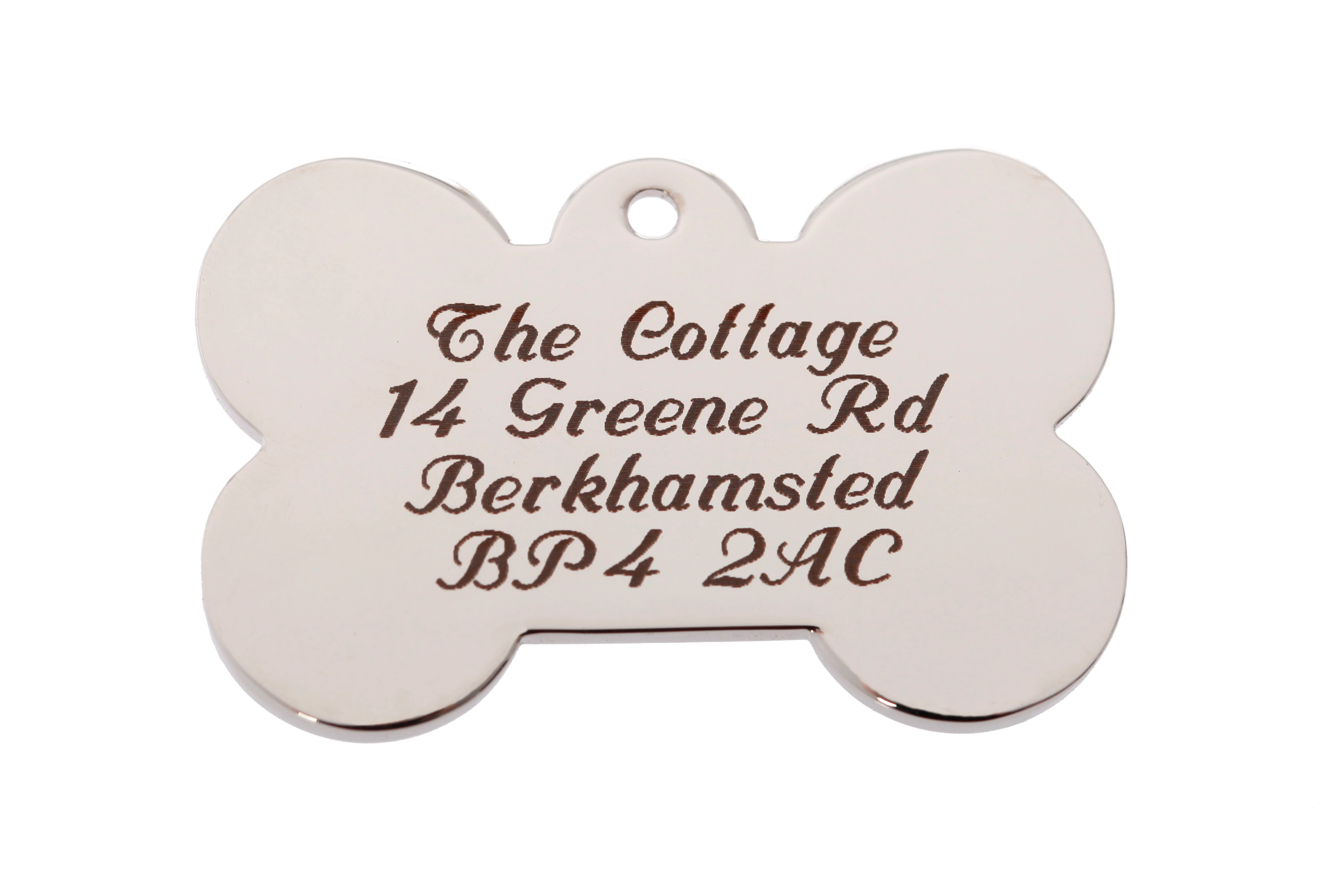 Large Bone Pet Tag – Sparkling Swarovski Crystal ID Tag - Image 4