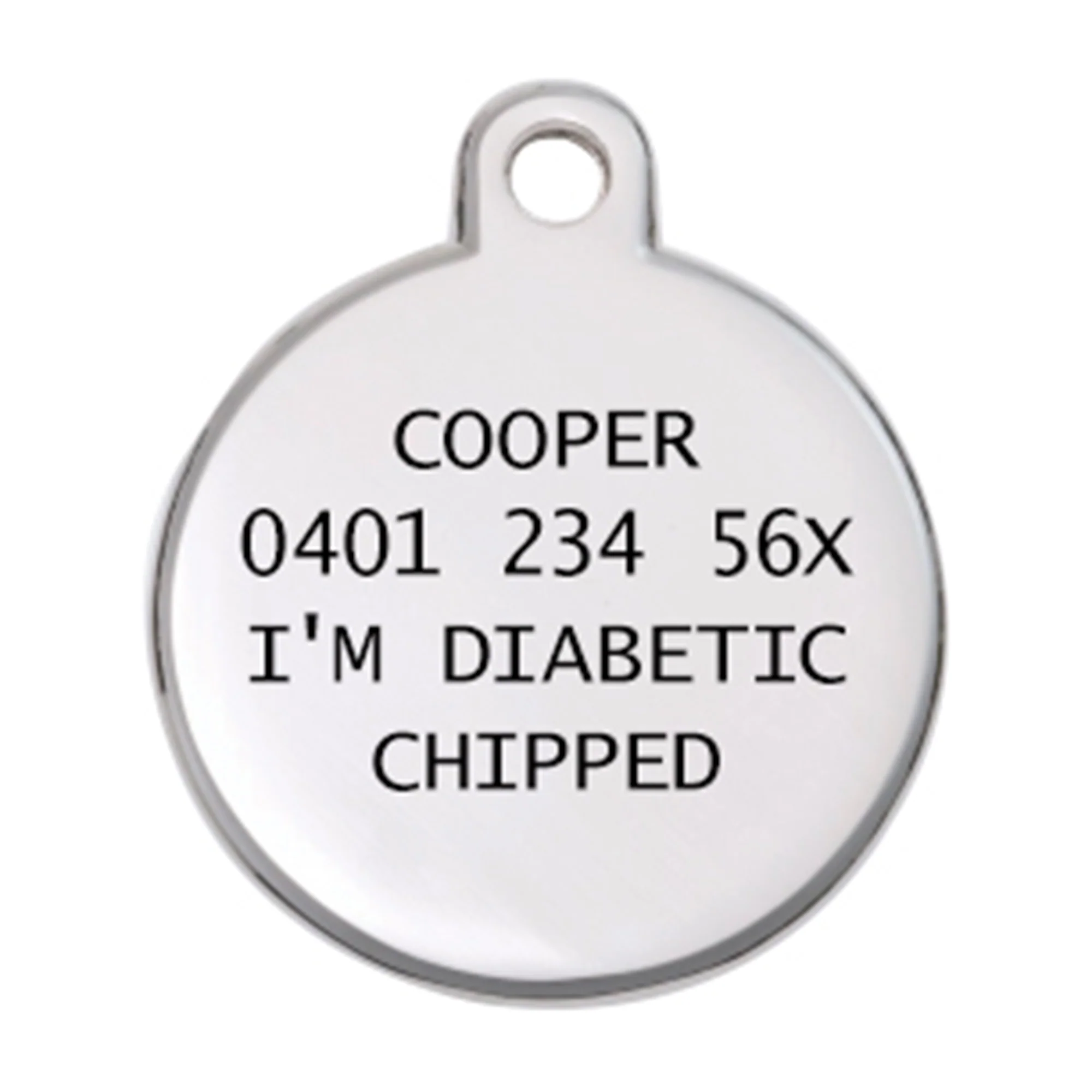 Honey Bling Round Pet Tag - Image 4