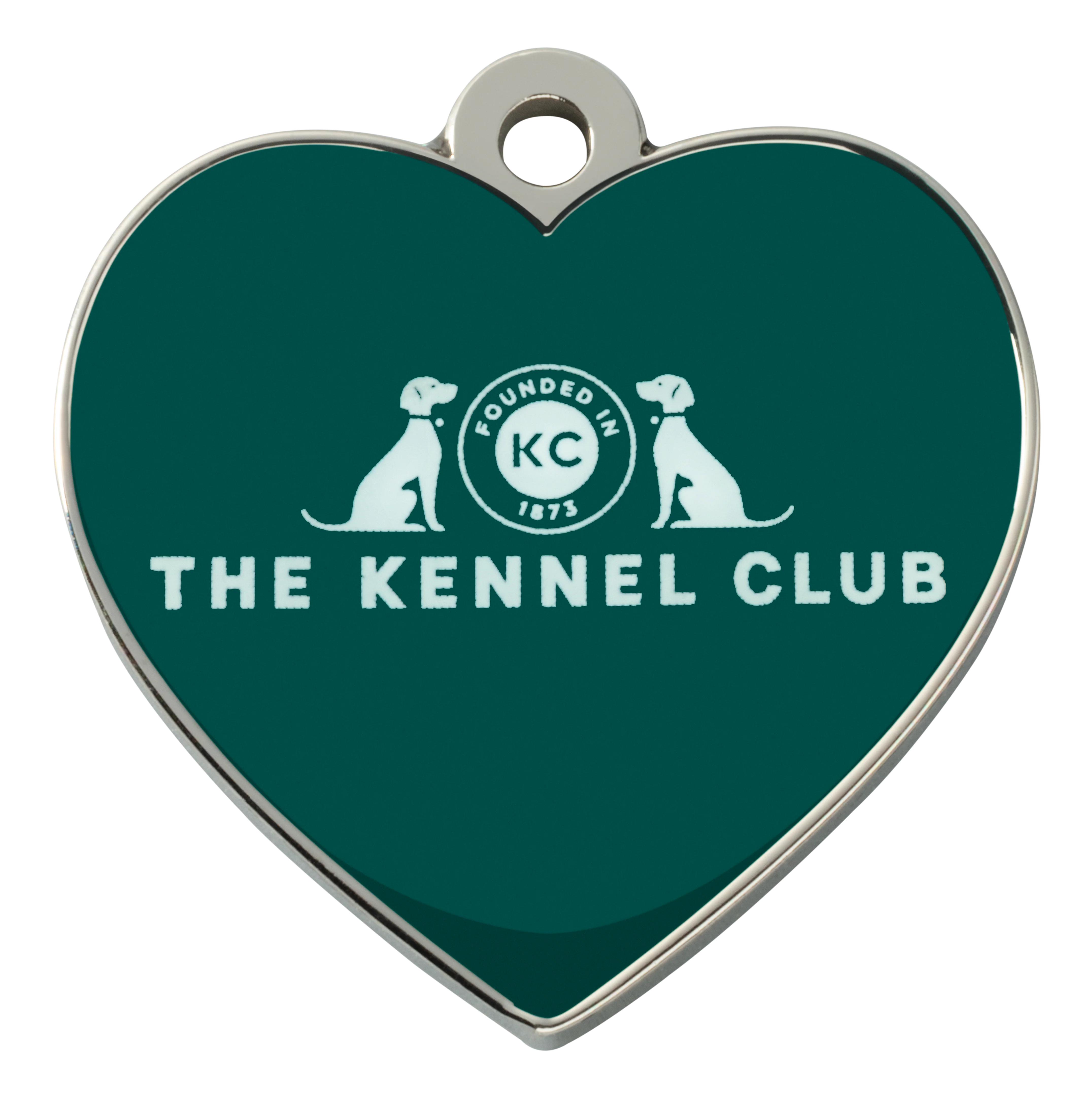 Kennel Club Green Heart Pet Tag