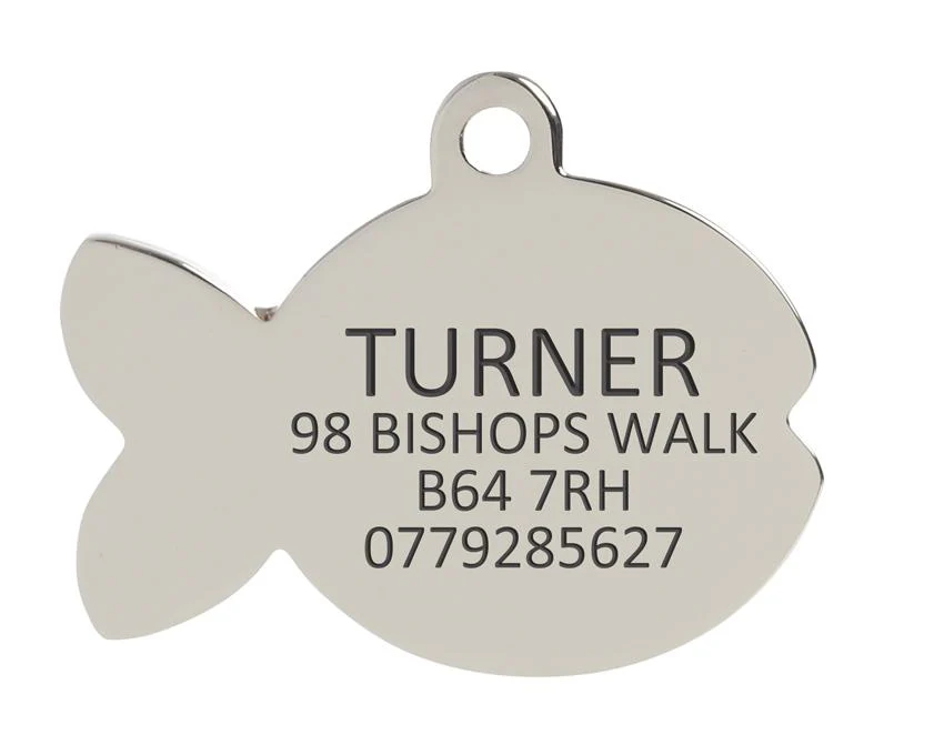 Green Sparkle Fish Pet ID Tag - Image 3