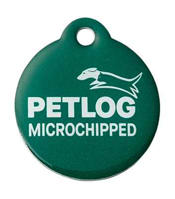 Petlog Round Lightweight ID Tag – For Small Dogs & Cats