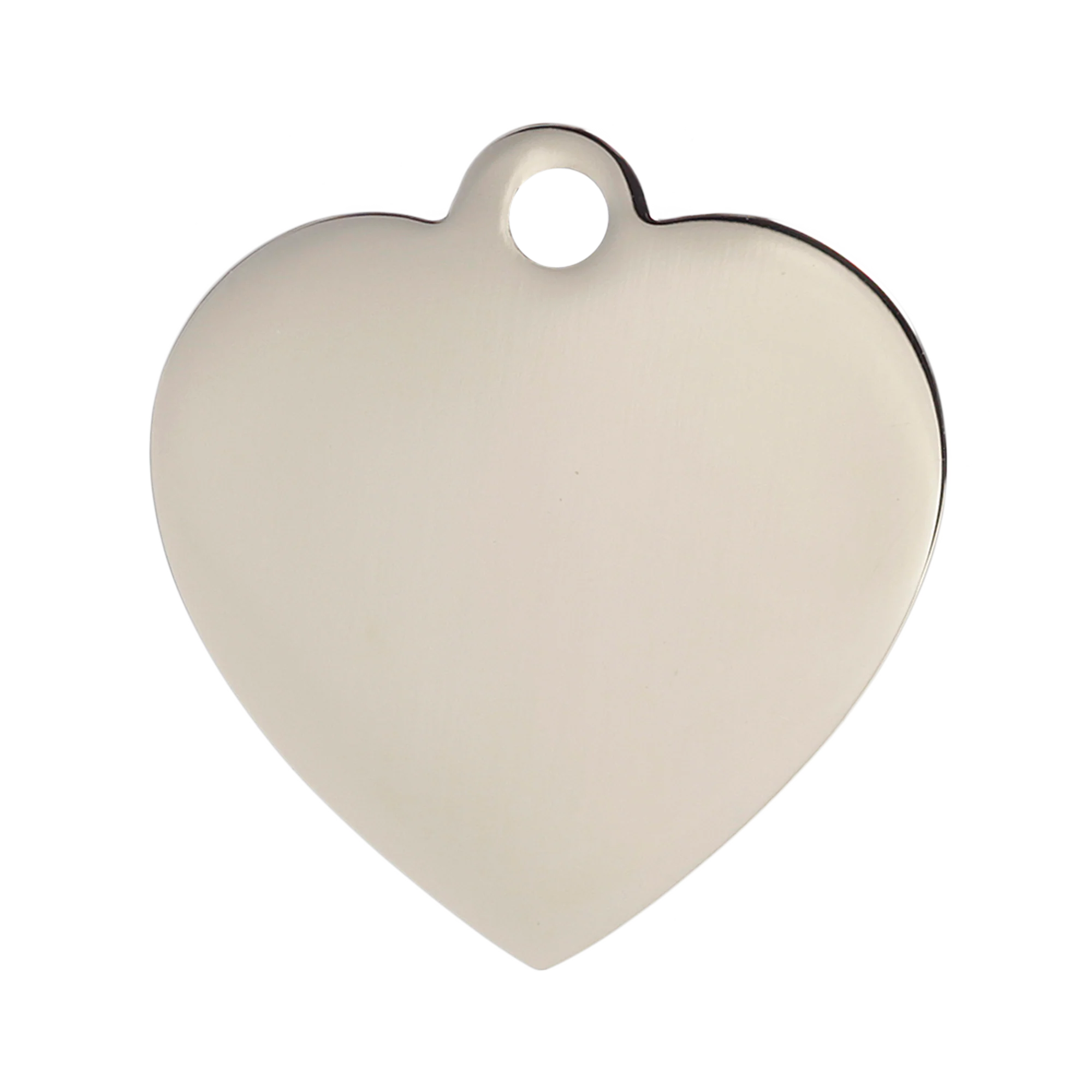 Pink Sparkle Small Heart Pet ID Tag - Image 2