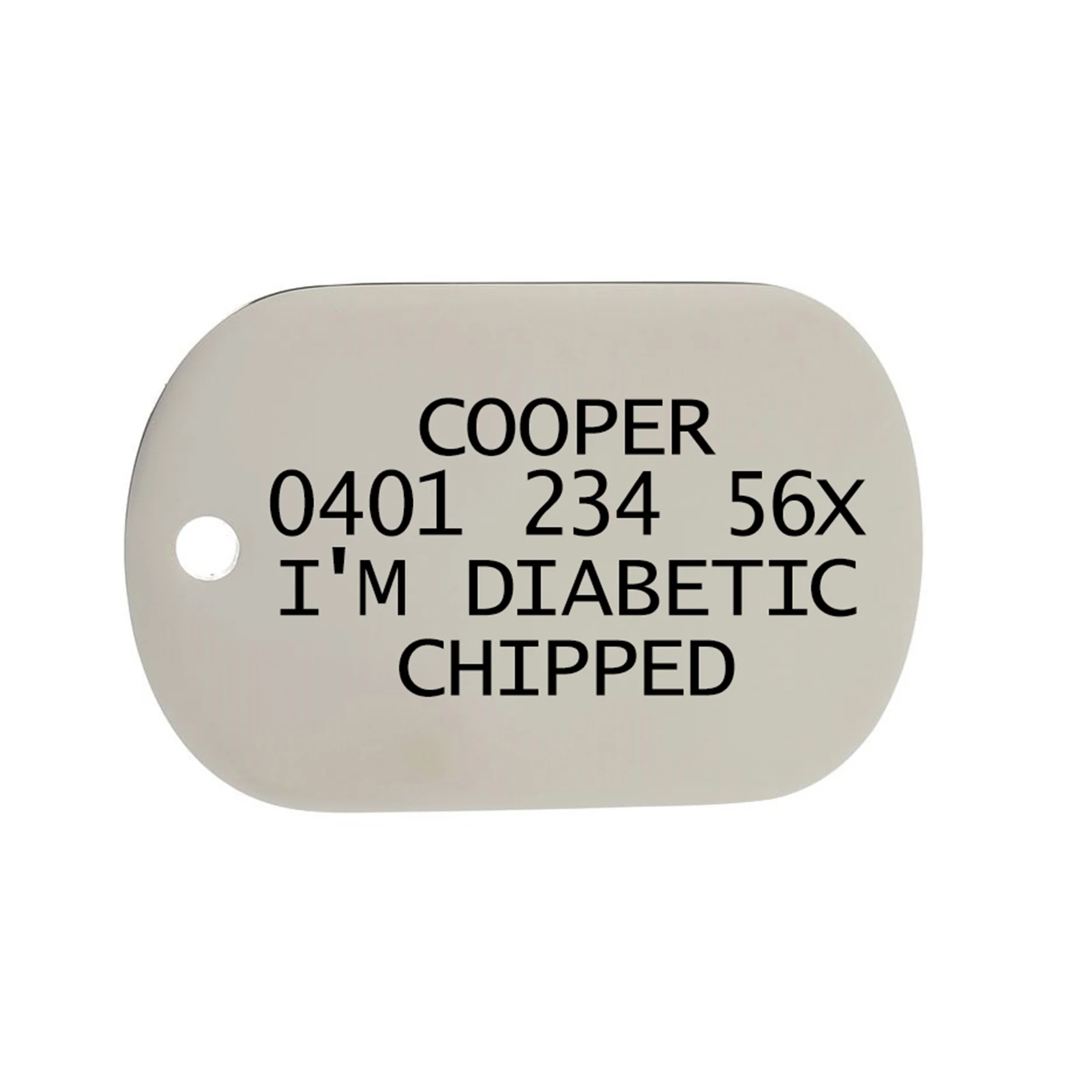 Red Sparkle Large Home Pet ID Tag - Image 4