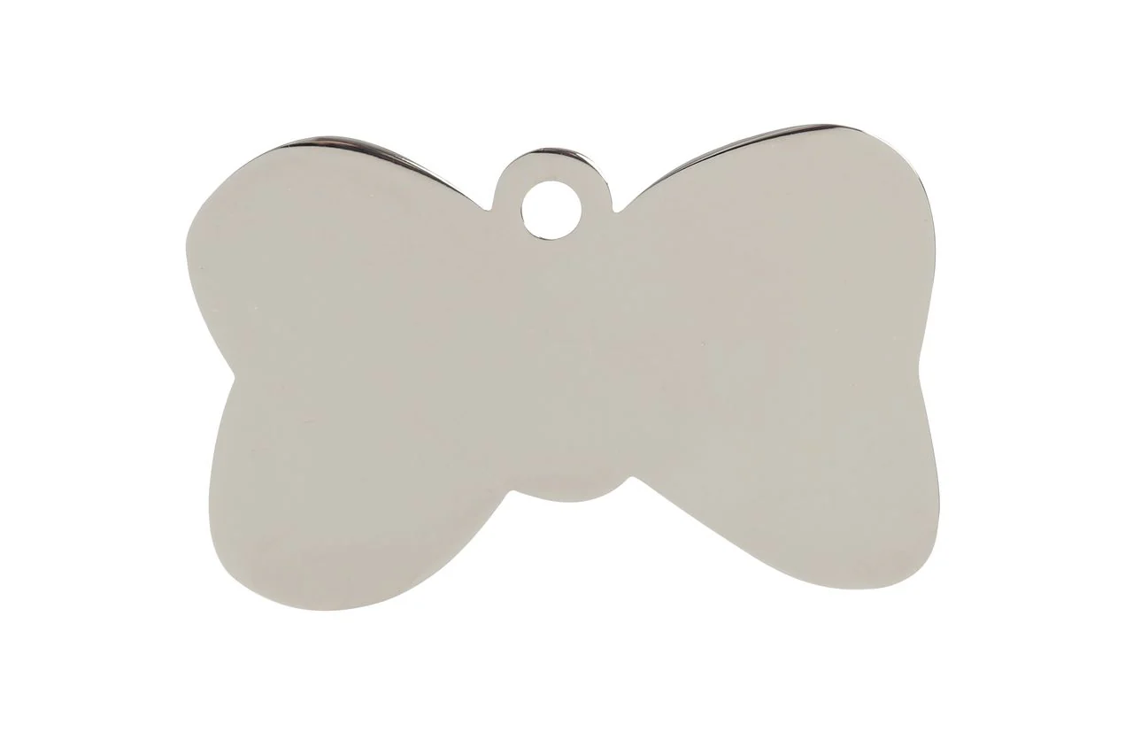 Red Sparkle Small Bow Tie Pet ID Tag - Image 2