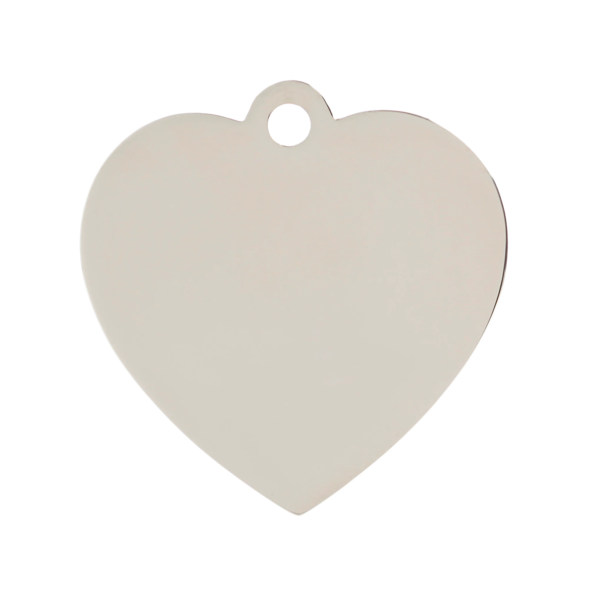 Rose Pink Large Heart Pet ID Tag - Image 2