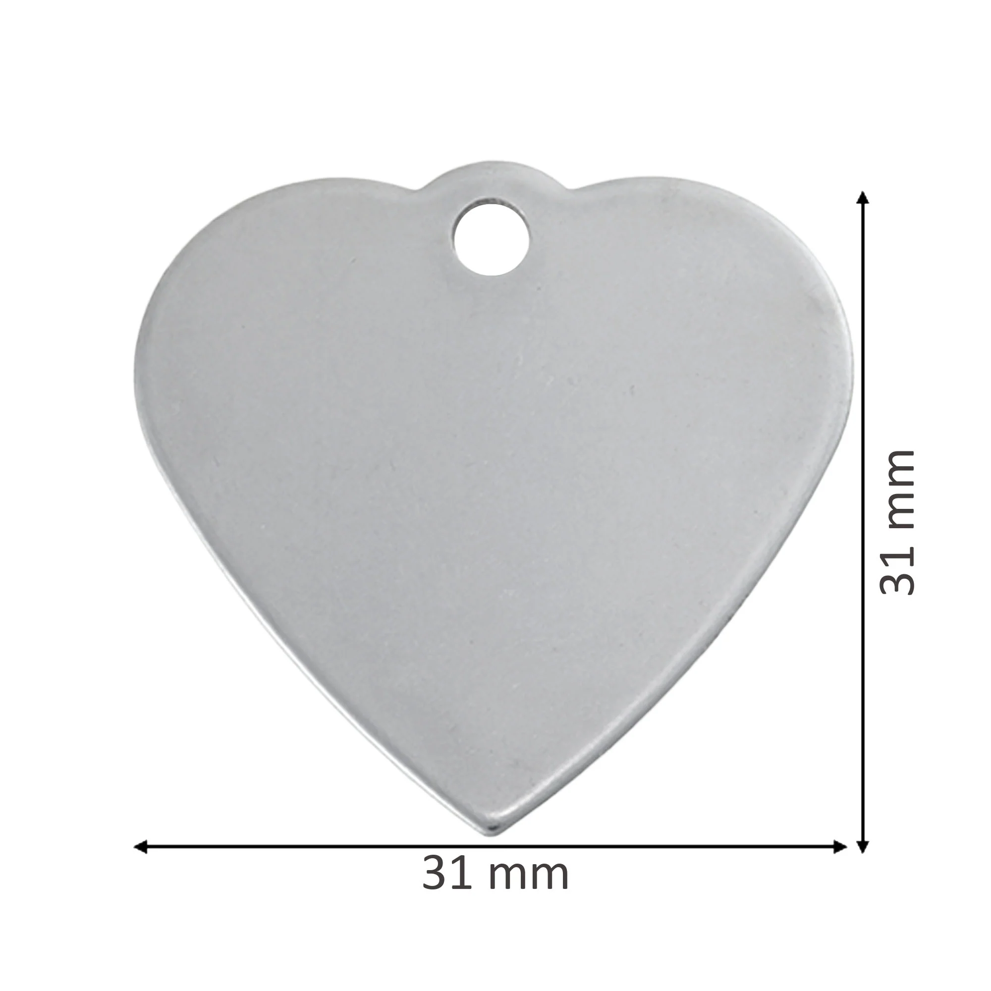 Stainless Steel Heart Pet ID Tags - Image 4
