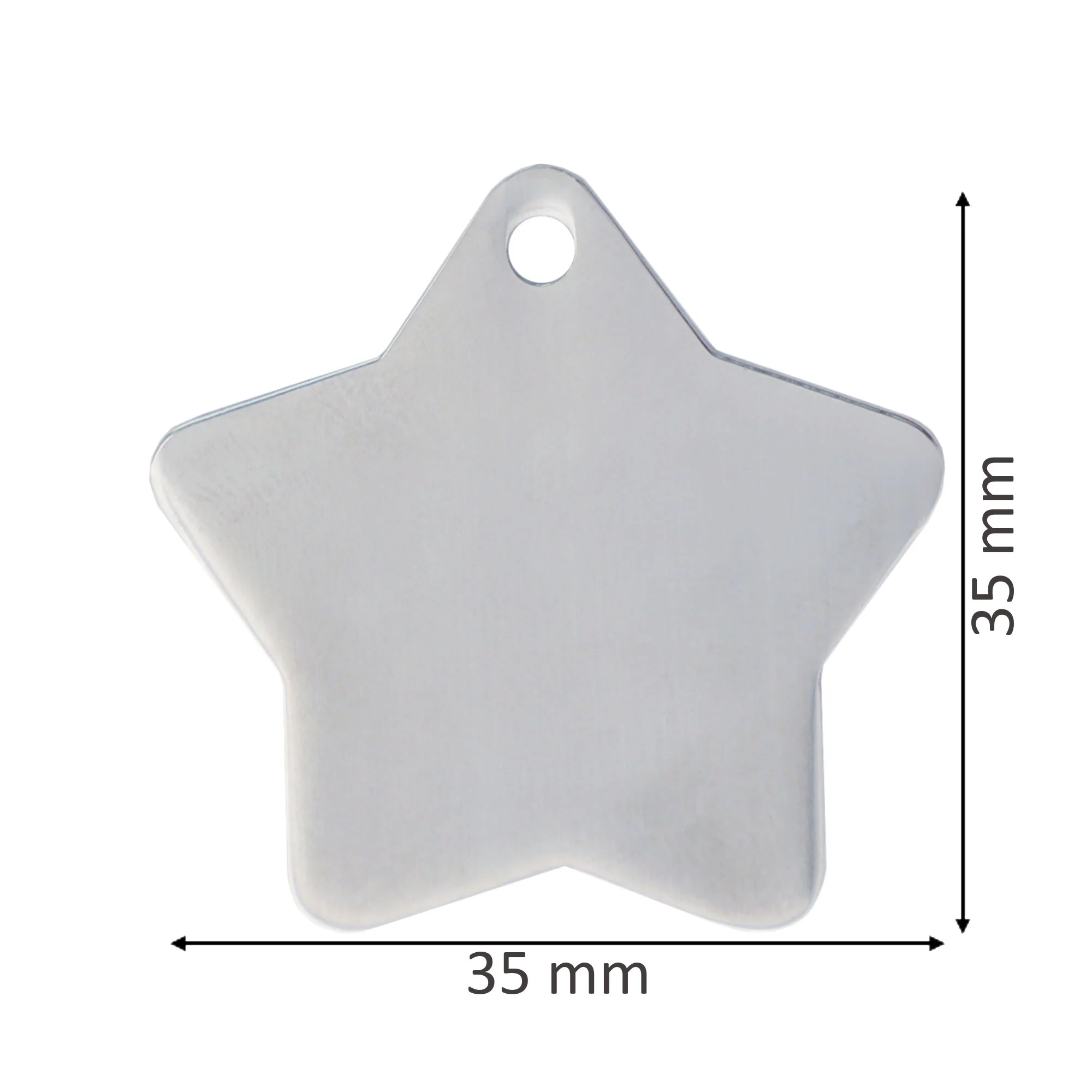 Stainless Steel Star Pets ID Tag - Image 4