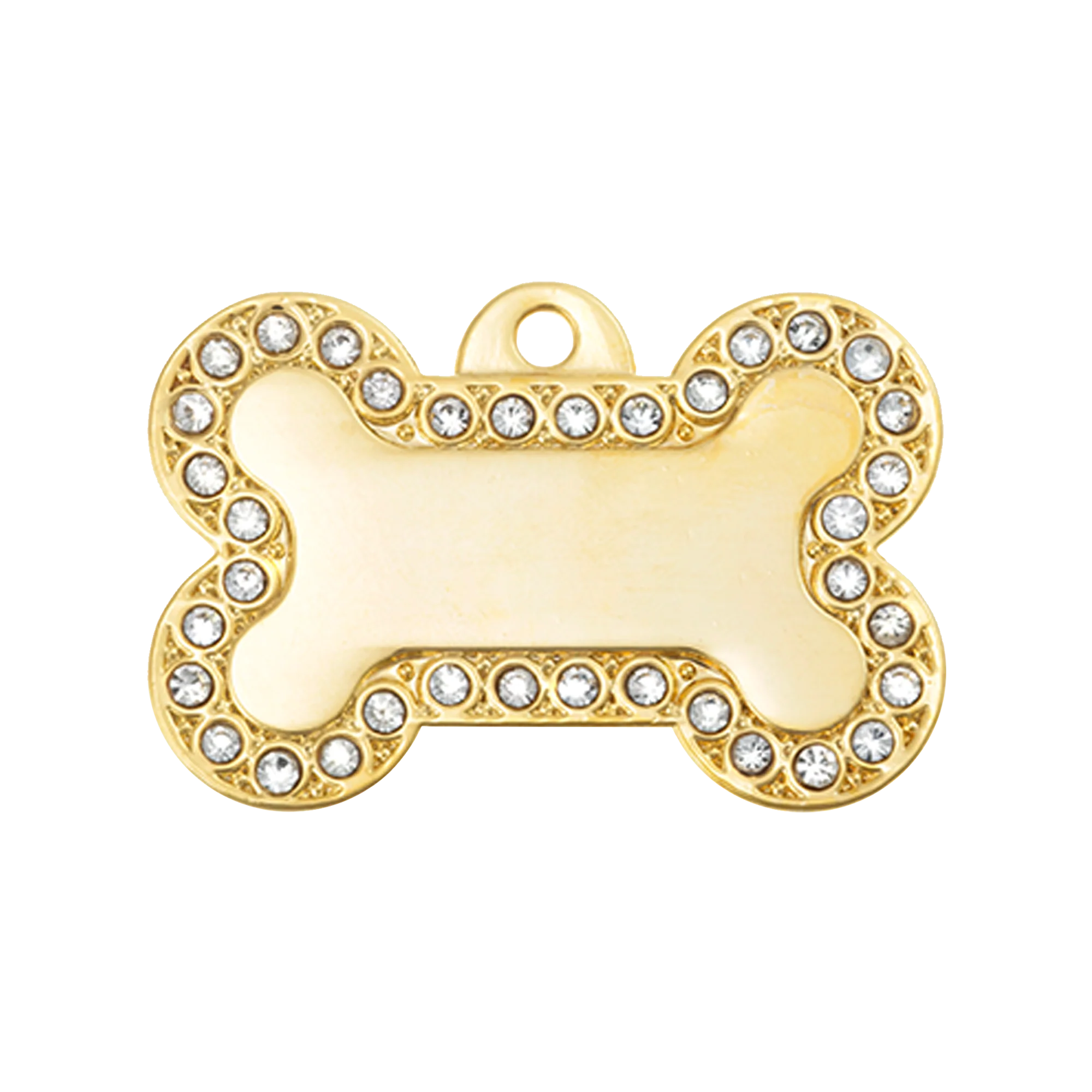 Ziggy Large Bling Bone Pet Tag – Glamour Meets Durability